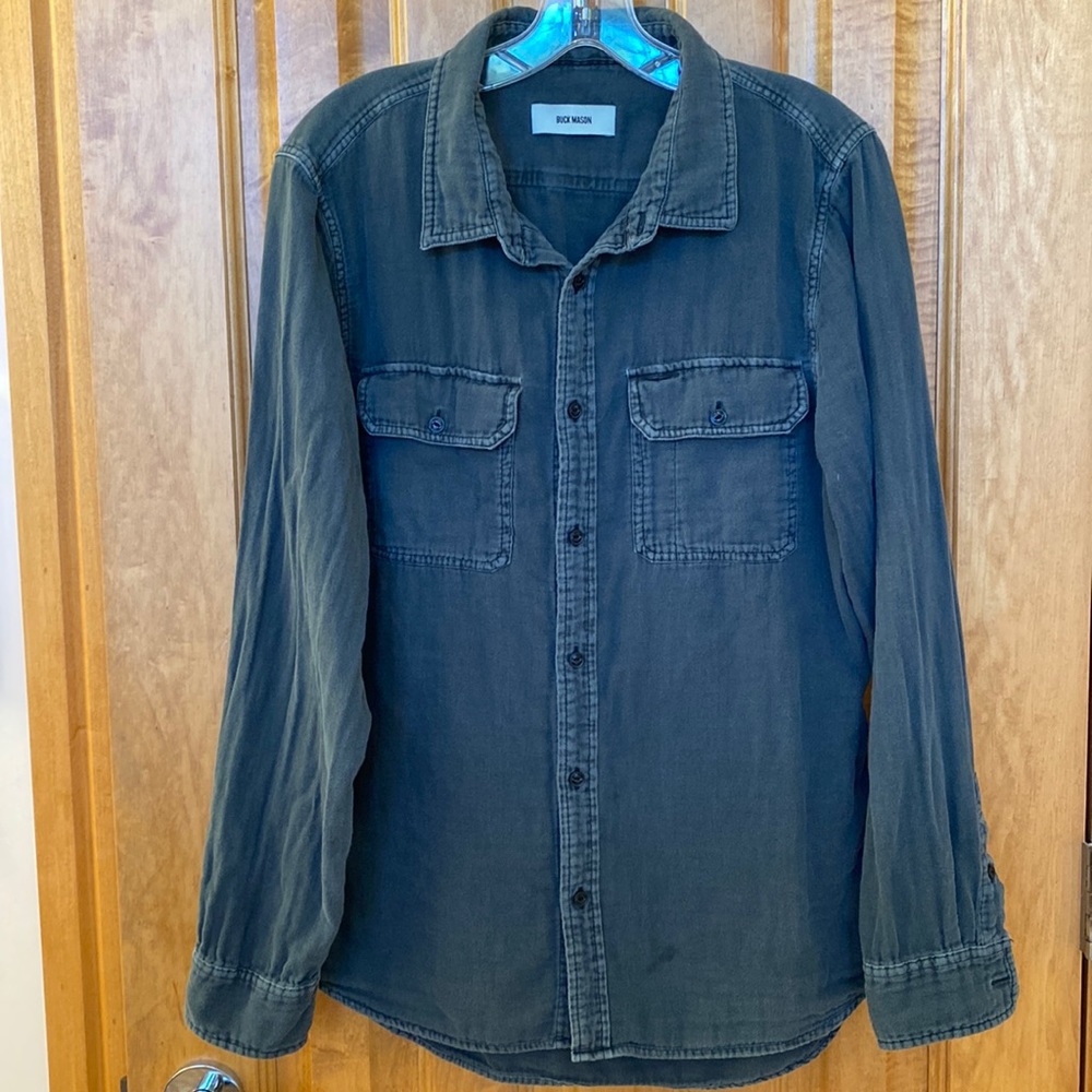 Men’s button down shirt.